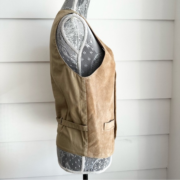 Tan Suede Vest Men’s Boho Western Festival - Picture 5 of 7